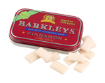 Barkleys tin cinnamon gum cinnamon taste sugar-free chewing gum in metal can, 30g