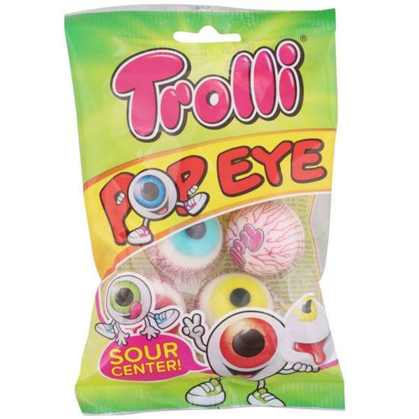 Yeux remplis - paquet individuel - Trolli pop eye - 75 g par 2,25 €